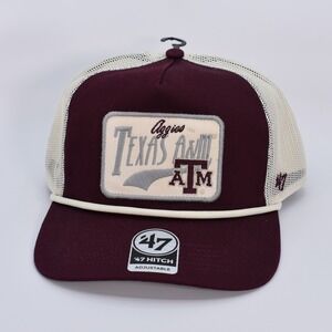 47 Brand Texas A&M Aggies Trucker Golfer Rope Snapback Adjustable Hat Cap NWT